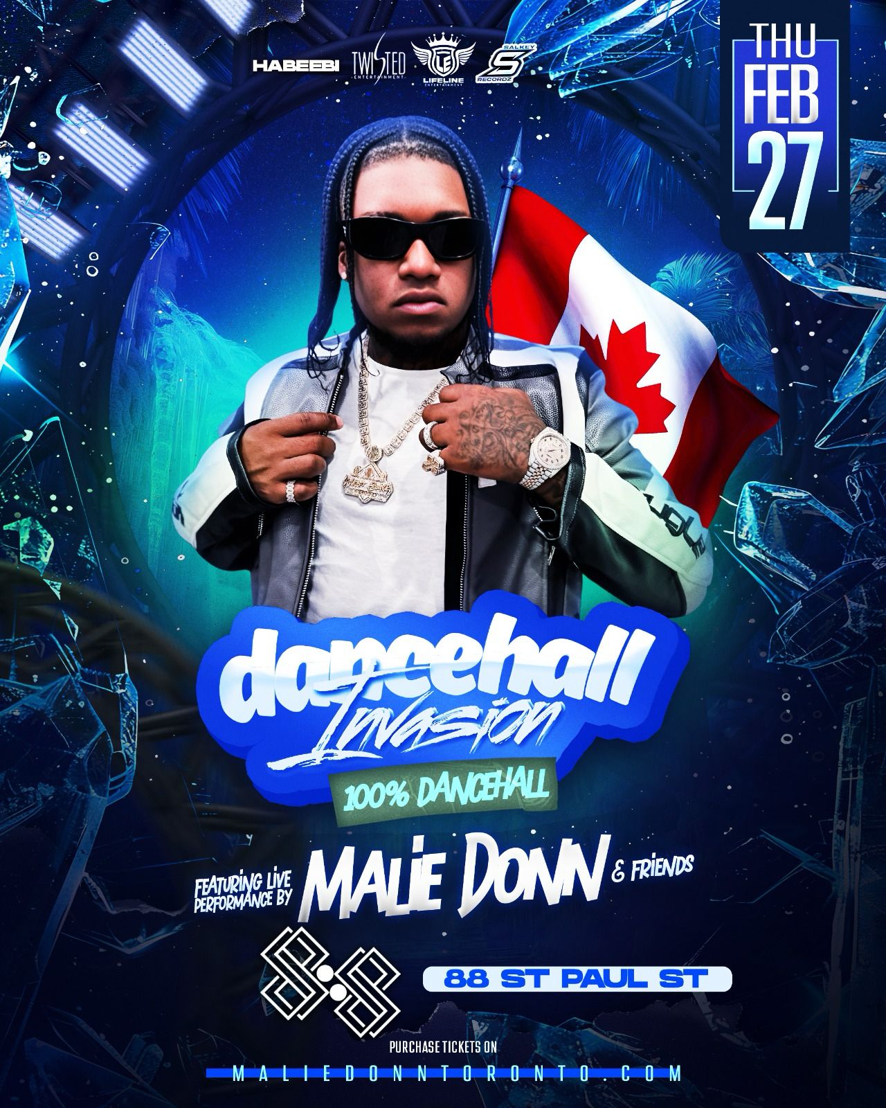 Dancehall Invasion | Ft Malie Donn Live In Niagara Region | Feb 27th
